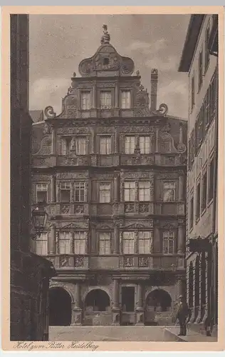 (50002) AK Heidelberg, Hotel zum Ritter, vor 1945