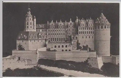 (49996) AK Heidelberg, Schloss vor der Zerstörung (Modell) 1906