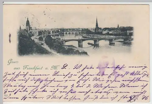 (49956) AK Gruss aus Frankfurt a.M., Gesamtansicht, 1898