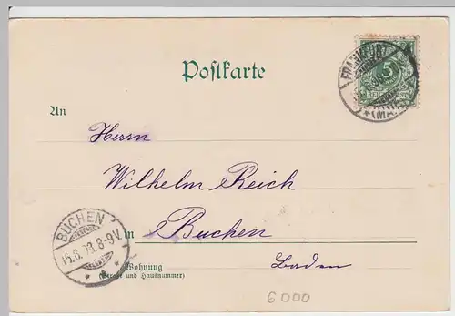 (49956) AK Gruss aus Frankfurt a.M., Gesamtansicht, 1898