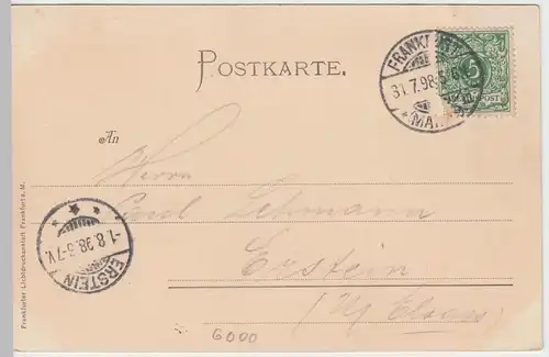 (49951) AK Gruss aus Frankfurt a.M., Gesamt-Ansicht, 1898