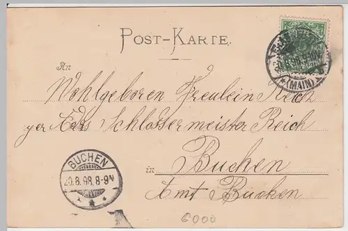 (49950) AK Gruß aus Frankfurt a.M., Totale, 1898