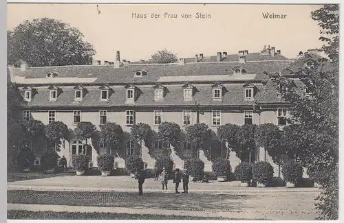 (49903) AK Weimar, Haus der Frau von Stein, 1910