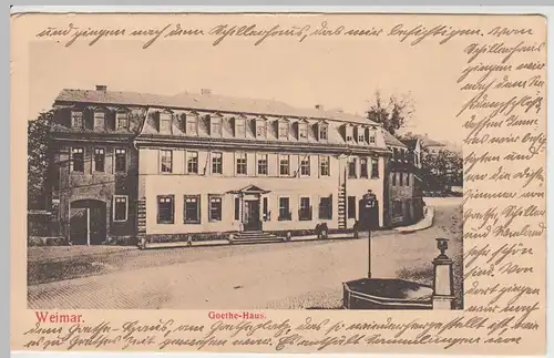 (49902) AK Weimar, Goethehaus, vor 1945