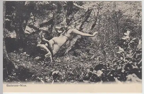 (49793) AK Badersee-Nixe, vor 1945