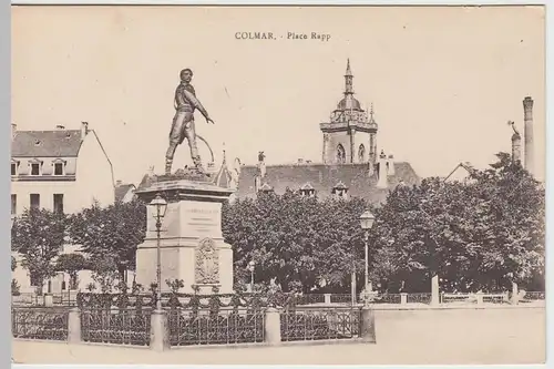 (49732) AK Colmar, Place Rapp, 1919