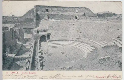 (49703) AK Pompeji, Teatro Tragico, 1907