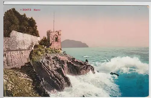 (49698) AK Nervi (Genua), Torre Gropallo, 1912