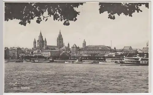 (49628) Foto AK Mainz, Panorama, vor 1945