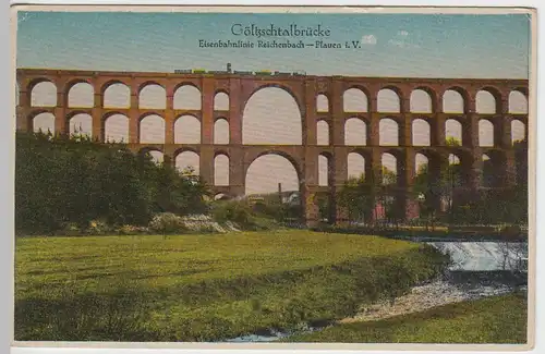 (46794) AK Göltzschtalbrücke, Plauen, Mylau, Netzschkau 1910er