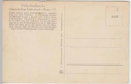 (46794) AK Göltzschtalbrücke, Plauen, Mylau, Netzschkau 1910er