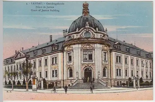 (40638) AK Landau in der Pfalz, Gerichtsgebäude 1910er
