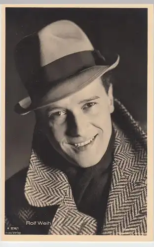 (49589) Foto AK Schauspieler Rolf Weih, Ross Verlag, vor 1945