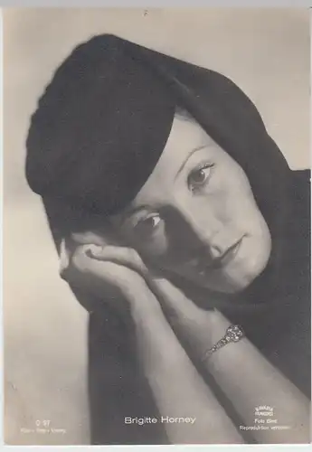 (49582) Foto AK Schauspielerin Brigitte Horney, Film Foto Verlag, vor 1945