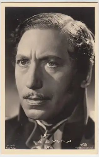 (49578) Foto AK Schauspieler Willy Birgel, Ross Verlag, vor 1945