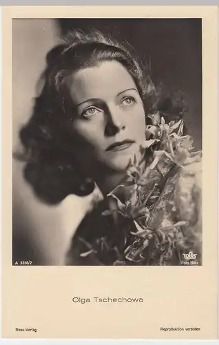 (49565) Foto AK Schauspielerin Olga Tschechowa, Ross Verlag, vor 1945