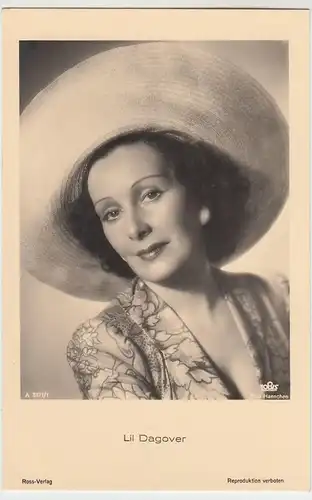 (49562) Foto AK Schauspielerin Lil Dagover, Ross Verlag, vor 1945
