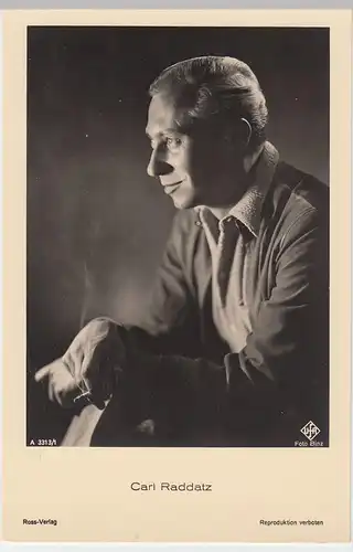 (49553) Foto AK Schauspieler Carl Raddatz, Ross Verlag, vor 1945