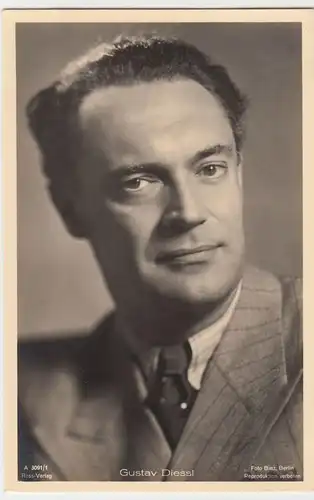 (49547) Foto AK Schauspieler Gustav Diessl, Ross Verlag, vor 1945