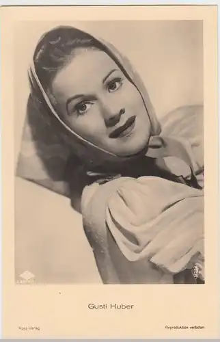 (49509) Foto AK Schauspielerin Gusti Huber, Ross Verlag, vor 1945