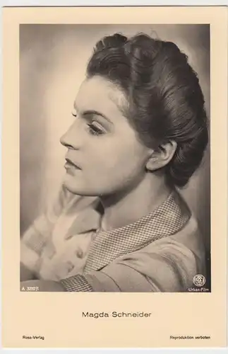 (49508) Foto AK Schauspielerin Magda Schneider, Ross Verlag, vor 1945