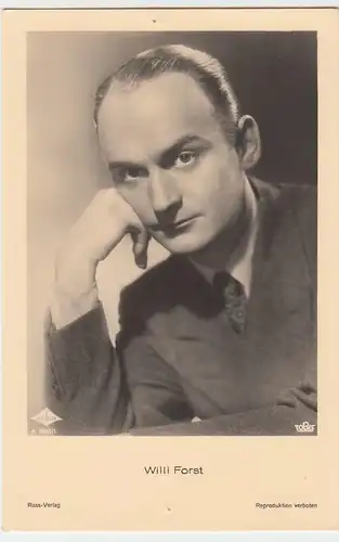 (49497) Foto AK Schauspieler Willi Forst, Ross Verlag, vor 1945