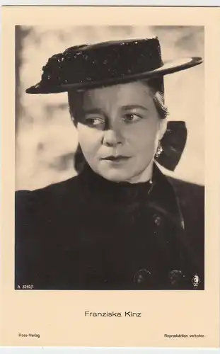 (49493) Foto AK Schauspielerin Franziska Kinz, Ross Verlag, vor 1945