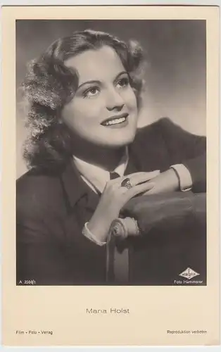 (49492) Foto AK Schauspielerin Maria Holst, Film Foto Verlag, vor 1945