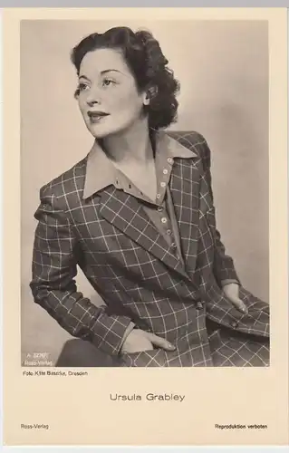 (49491) Foto AK Schauspielerin Ursula Grabley, Ross Verlag, vor 1945