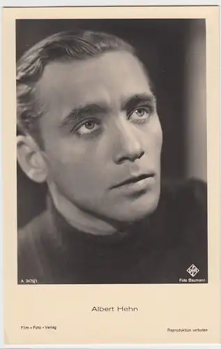 (49482) Foto AK Schauspieler Albert Hehn, Film Foto Verlag, vor 1945