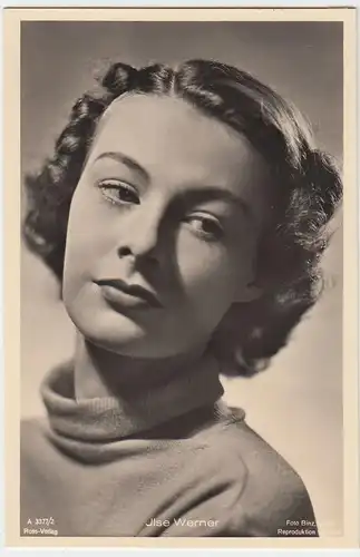 (49481) Foto AK Schauspielerin Ilse Werner, Ross Verlag, vor 1945