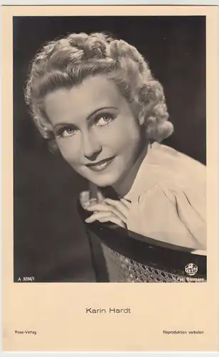 (49476) Foto AK Schauspielerin Karin Hardt, Ross Verlag, vor 1945