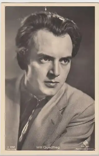 (49474) Foto AK Schauspieler Will Quadflieg, Ross Verlag, vor 1945