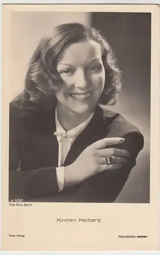 (49468) Foto AK Schauspielerin Kirsten Heiberg, Ross Verlag, vor 1945