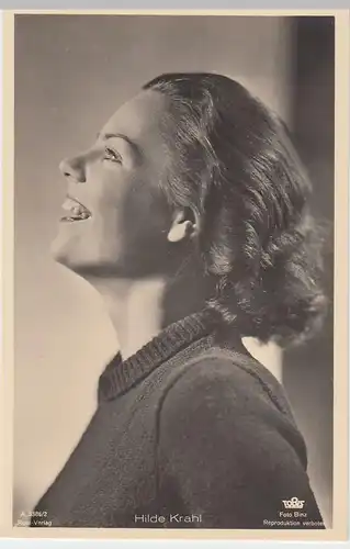 (49463) Foto AK Schauspielerin Hilde Krahl, Ross Verlag, vor 1945