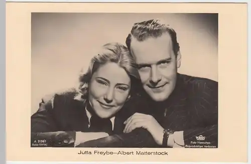 (49462) Foto AK Schauspieler Jutta Freybe u. A.Matterstock, Ross Verlag vor 1945