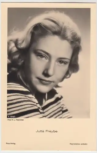 (49461) Foto AK Schauspielerin Jutta Freybe, Ross Verlag, vor 1945
