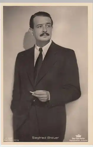 (49460) Foto AK Schauspieler Siegfried Breuer, Film Foto Verlag, vor 1945