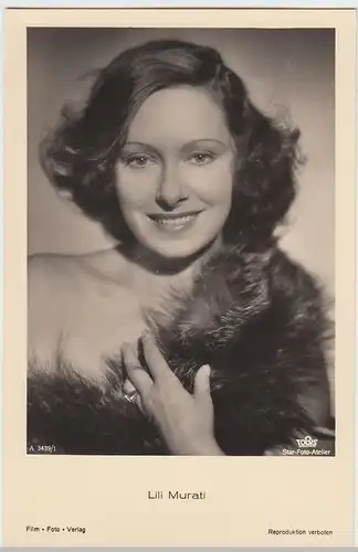(49443) Foto AK Schauspielerin Lili Murati, Film Foto Verlag, vor 1945
