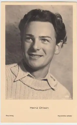 (49441) Foto AK Schauspieler Heinz Ohlsen, Ross Verlag, vor 1945