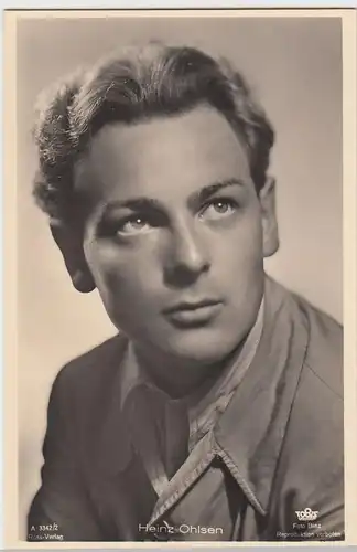 (49439) Foto AK Schauspieler Heinz Ohlsen, Ross Verlag, vor 1945