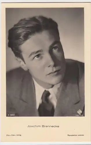 (49438) Foto AK Schauspieler Joachim Brennecke, Film Foto Verlag, vor 1945