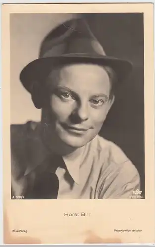 (49435) Foto AK Schauspieler Horst Birr, Ross Verlag, vor 1945