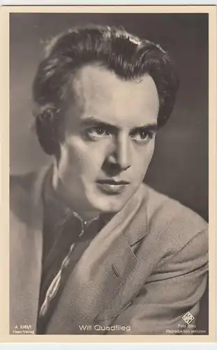 (49426) Foto AK Schauspieler Will Quadflieg, Ross Verlag, vor 1945