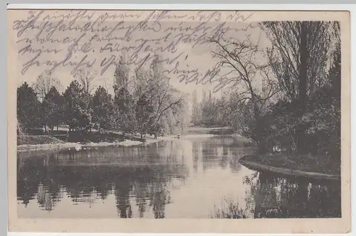 (49405) AK Douai, Stadtpark, Feldpost 1917