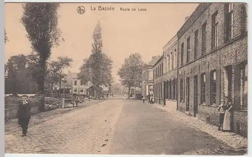 (49398) AK La Bassée, Route de Lens, Feldpost 1915