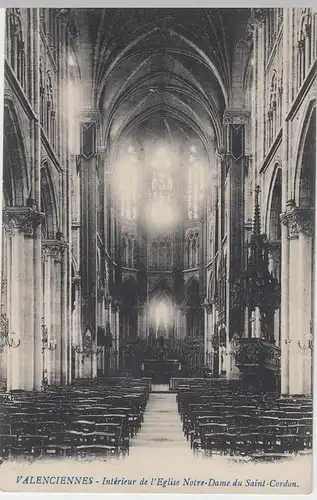 (49396) AK Valenciennes, Eglise du Saint-Cordon (Intèrieur), Feldpost 1914