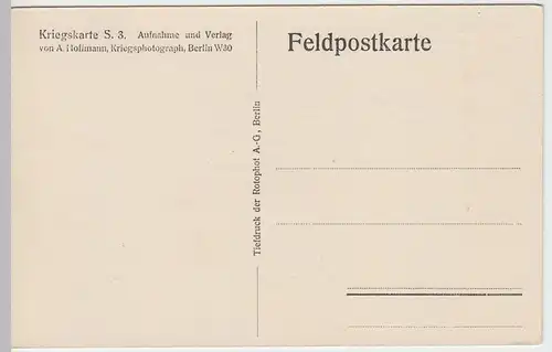 (49391) AK Péronne, Kathedrale, dt. Feldpostkarte 1914-18