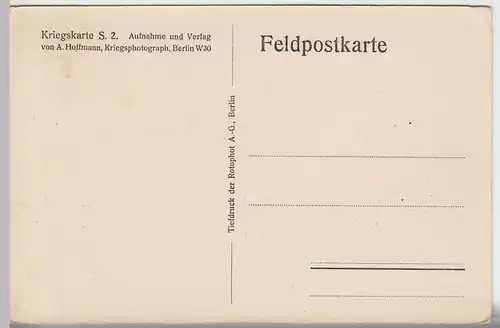 (49389) AK Péronne, Zitadelle, dt. Feldpostkarte 1914-18