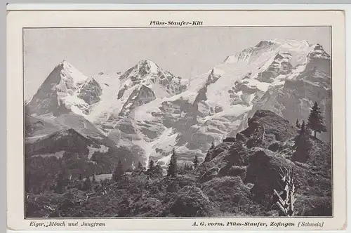 (49365) AK Eiger, Mönch und Jungfrau, vor 1945